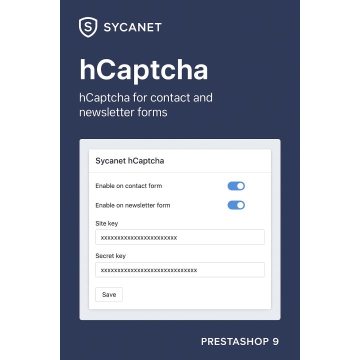 Sycanet hCaptcha – Protection anti-spam pour PrestaShop